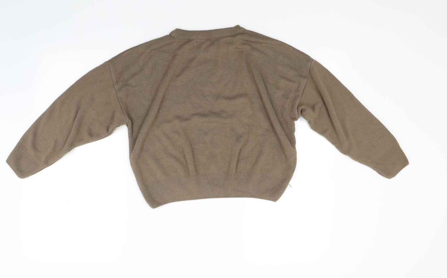 Boohoo Womens Brown  Knit Pullover Jumper Size S