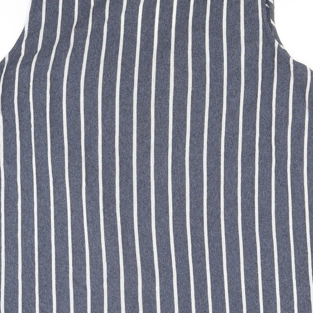 George Womens Blue Striped Jersey Basic Tank Size XL