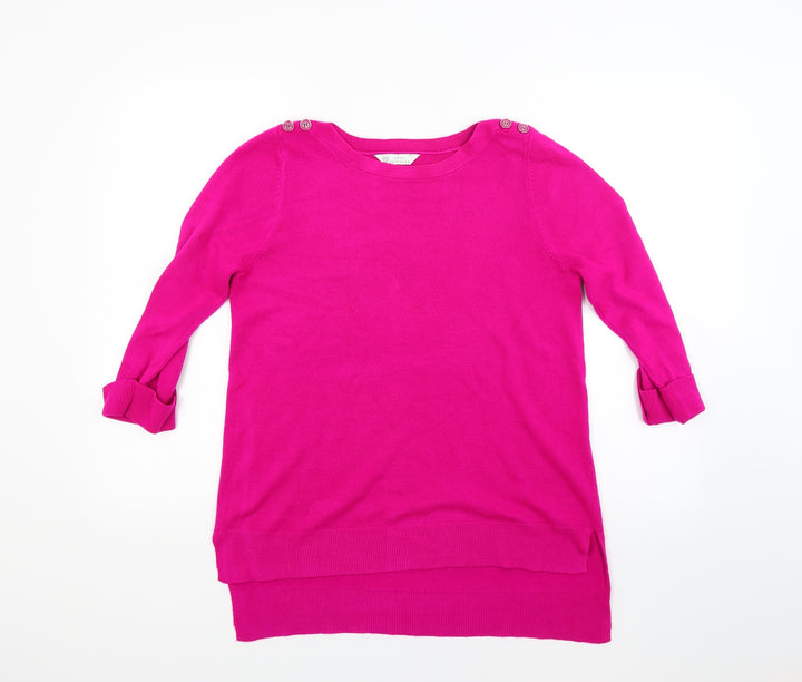 BHS Womens Pink Knit Pullover Jumper Size 14
