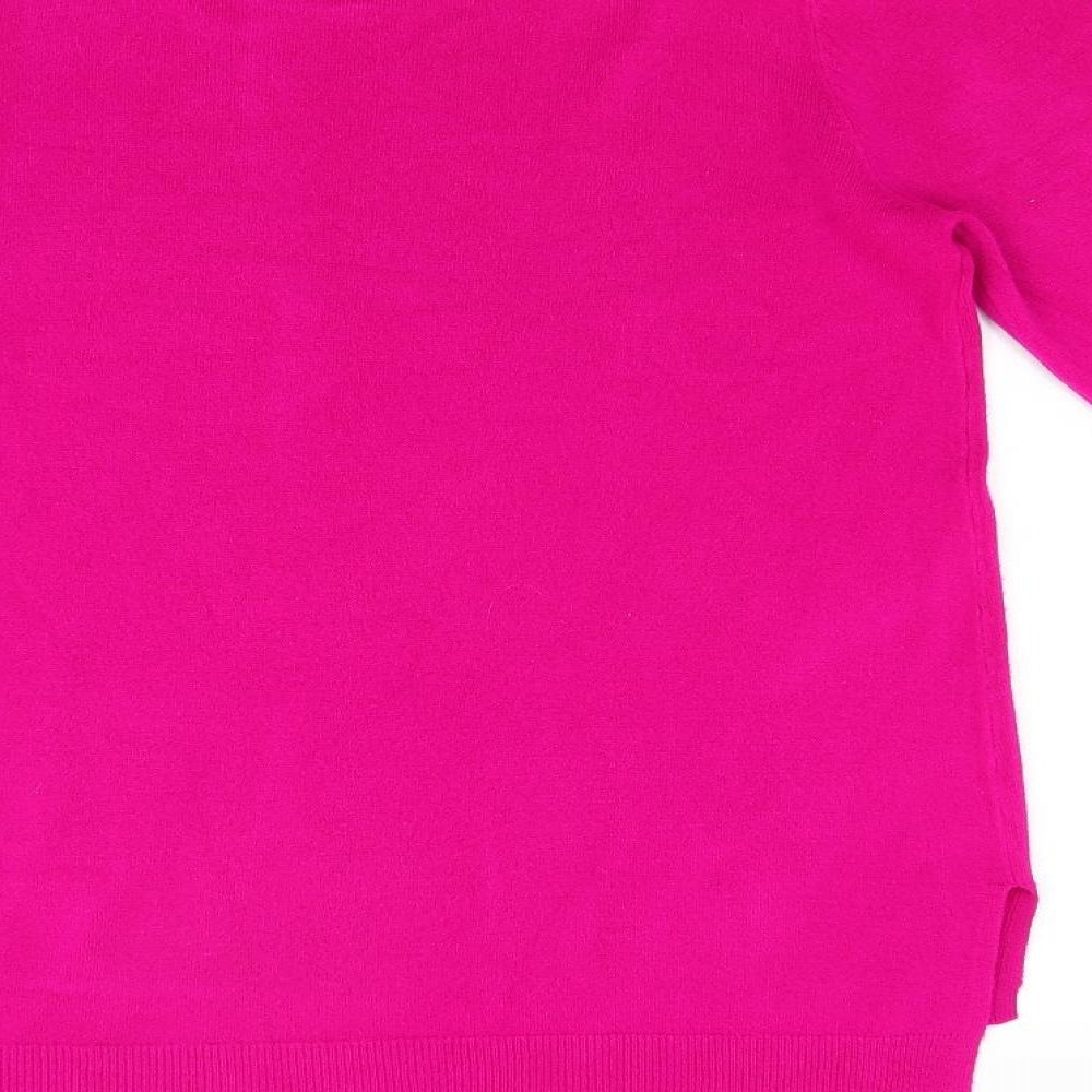 BHS Womens Pink  Knit Pullover Jumper Size 14