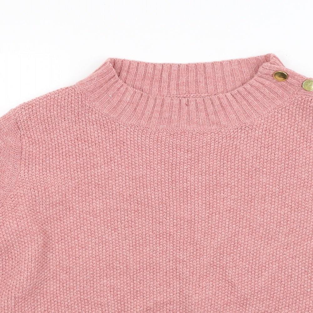 Marks and Spencer Womens Pink  Knit Pullover Jumper Size 16