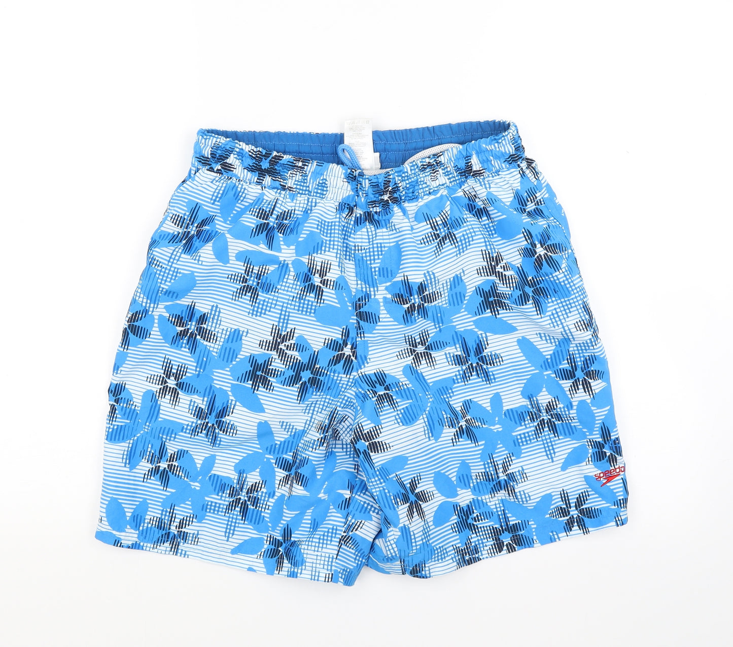 Speedo Mens Blue Floral  Bermuda Shorts Size M - SWIM SHORT