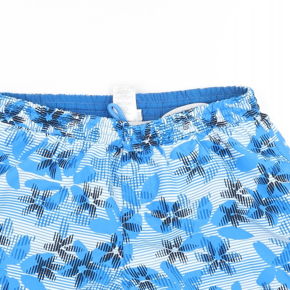 Speedo Mens Blue Floral  Bermuda Shorts Size M - SWIM SHORT