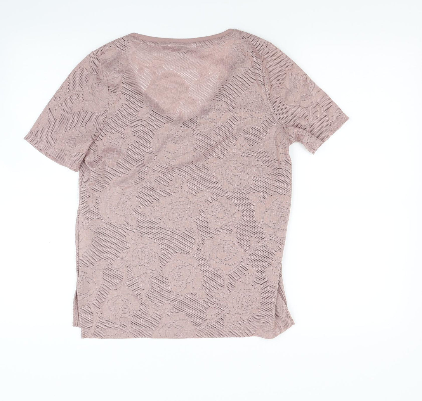 NEXT Womens Brown Floral  Basic T-Shirt Size 6
