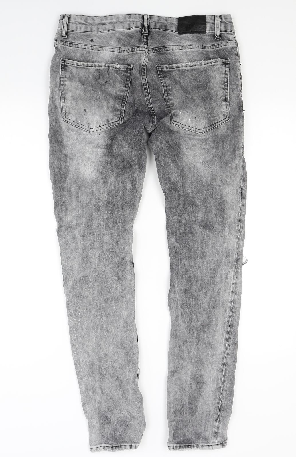 Enos Mens Grey  Denim Skinny Jeans Size 32 L30 in