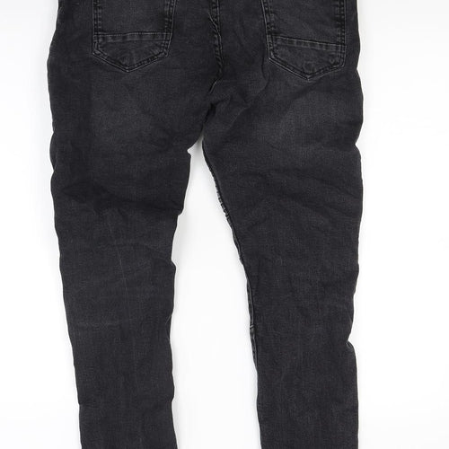 Primark Mens Black  Denim Skinny Jeans Size 34 L32 in