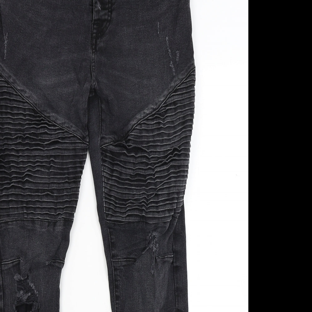 Primark Mens Black  Denim Skinny Jeans Size 34 L32 in