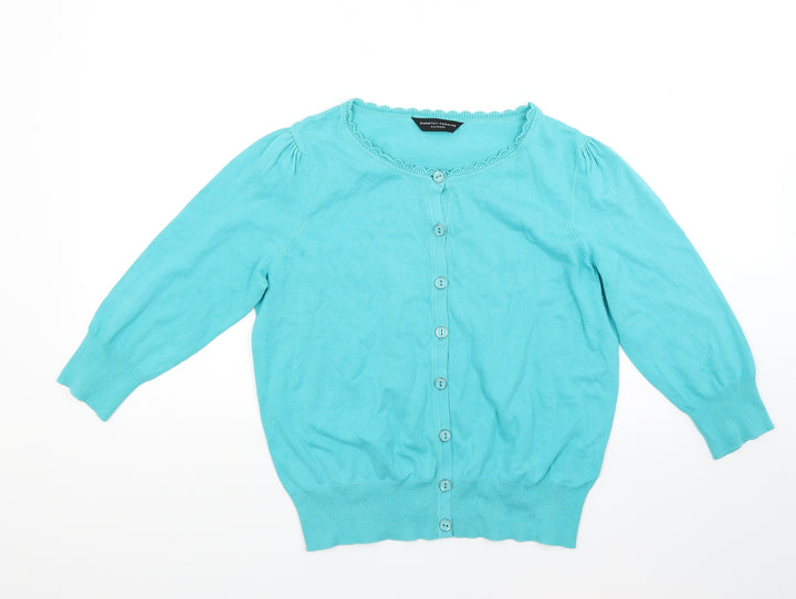 Dorothy Perkins Womens Green Knit Cardigan Jumper Size 16