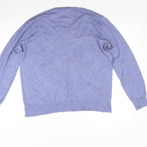 George Womens Blue  Knit Pullover Jumper Size 16