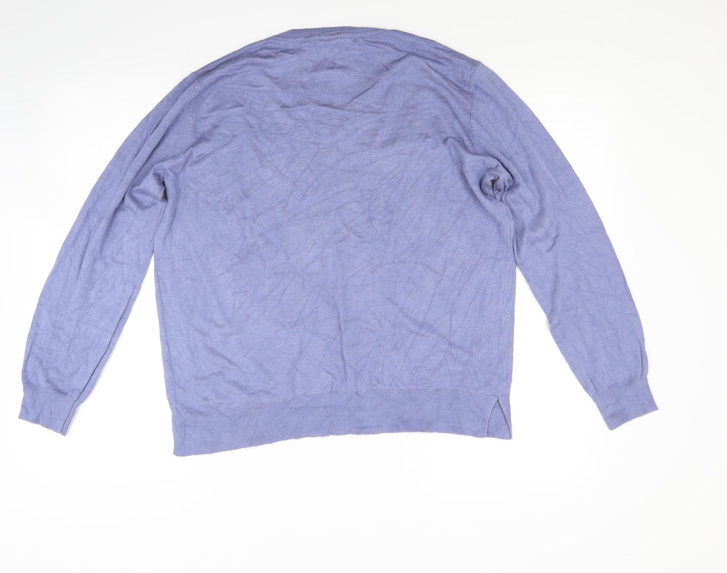 George Womens Blue  Knit Pullover Jumper Size 16