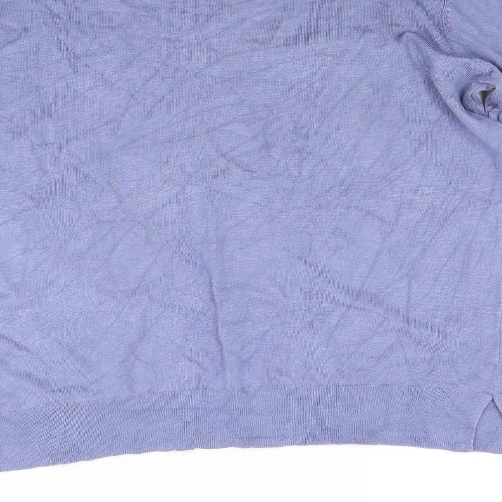 George Womens Blue  Knit Pullover Jumper Size 16