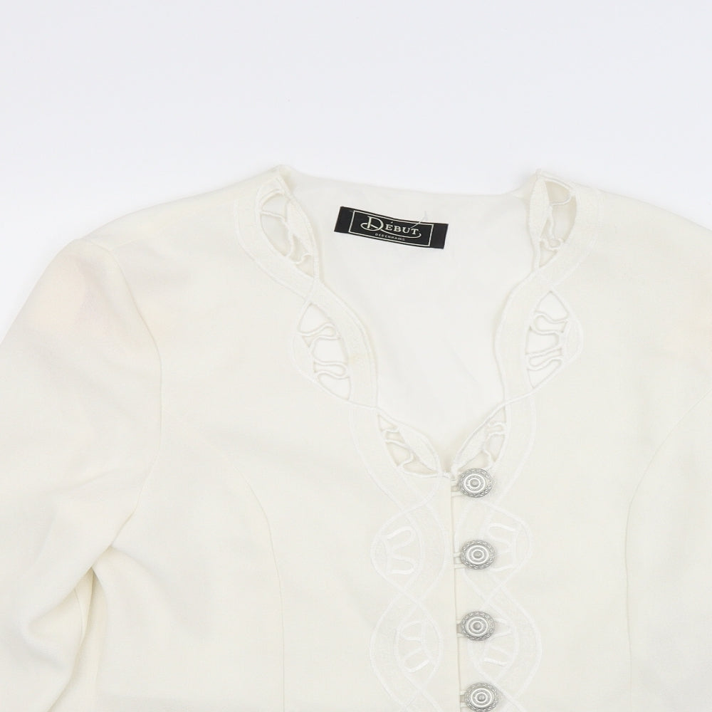 Debenhams Womens White   Basic Blouse Size 14