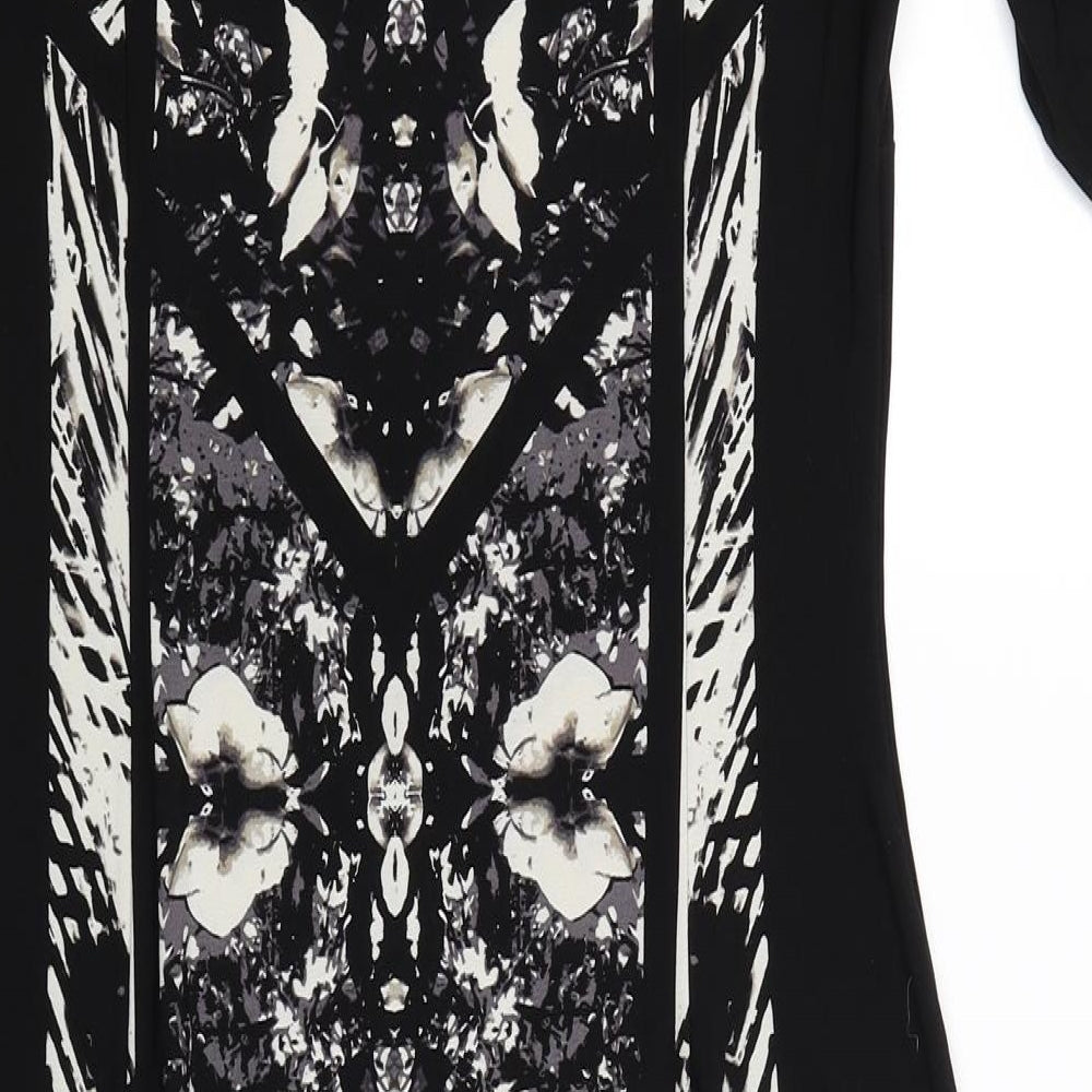 Marks and Spencer Womens Black Floral  Bodycon  Size 12