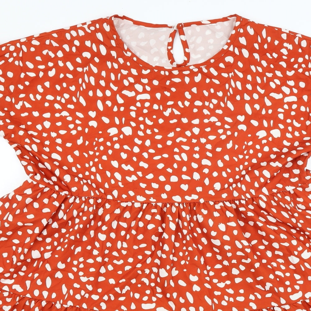 Preworn Womens Red   Fit & Flare  Size L