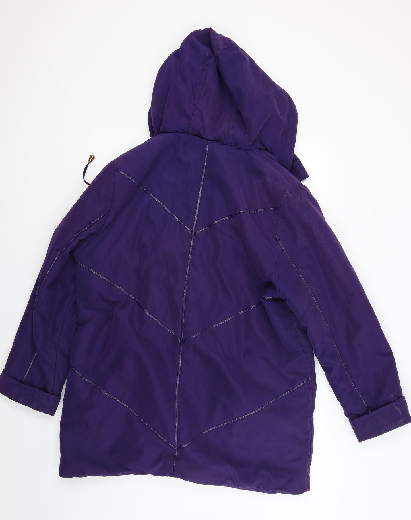 Finesse Womens Purple   Overcoat Coat Size 16