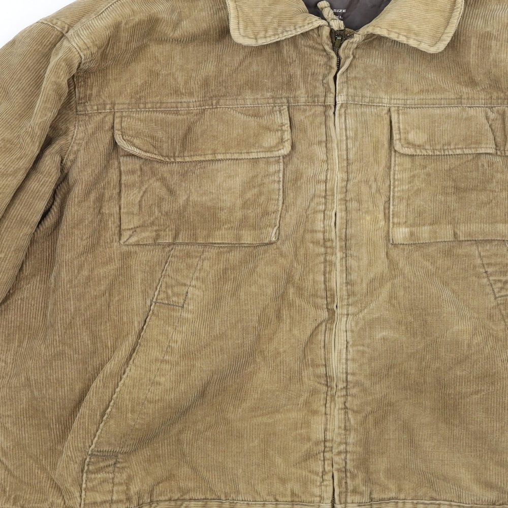 Cherokee Mens Brown  Corduroy Jacket Coat Size XL