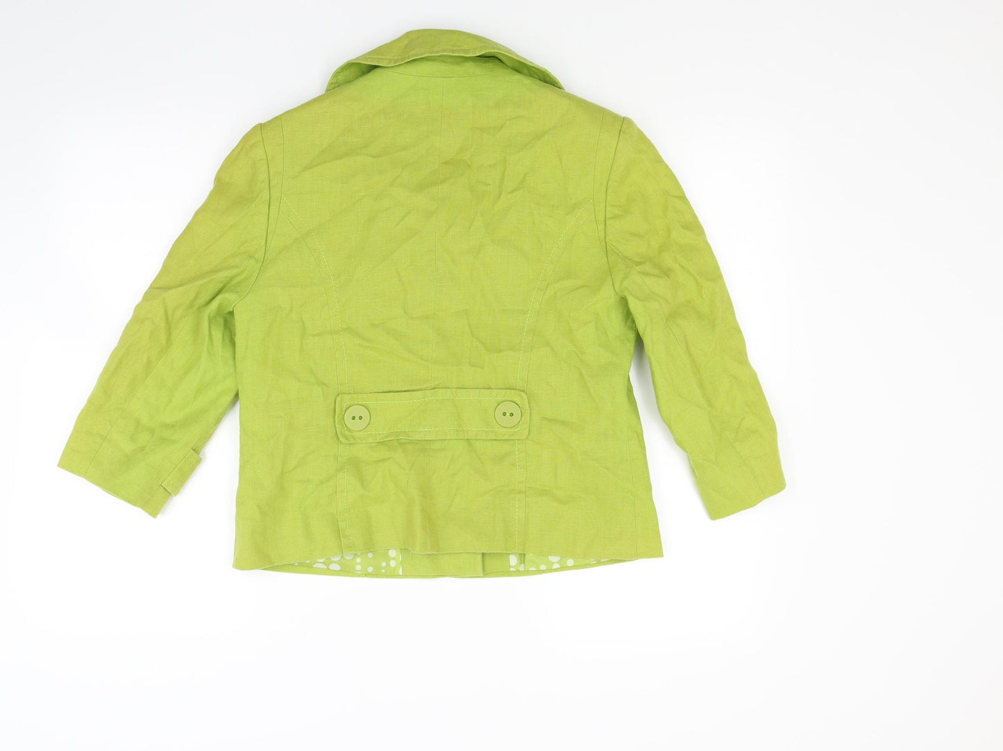 Debenhams Womens Green   Gilet Blazer Size 10
