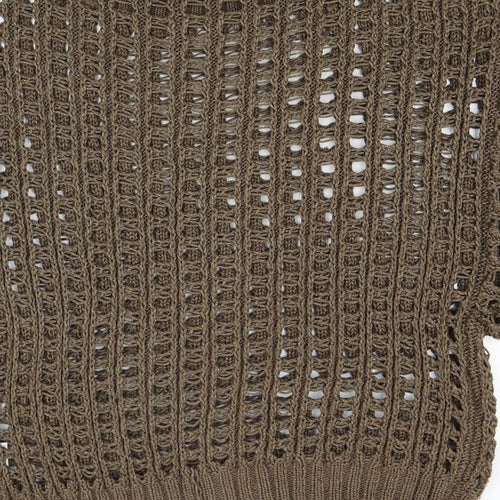 Et Vous Womens Brown  Knit Pullover Jumper Size 14