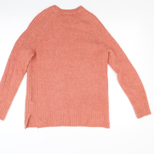 Marks and Spencer Womens Orange  Knit Pullover Jumper Size XS