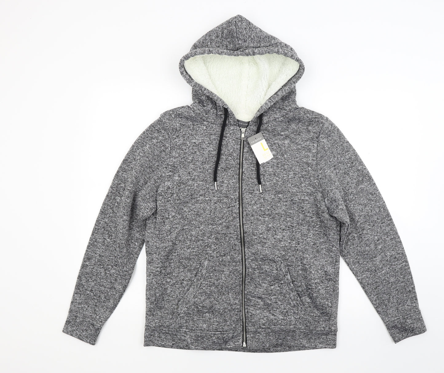 Primark Womens Grey   Pullover Hoodie Size L