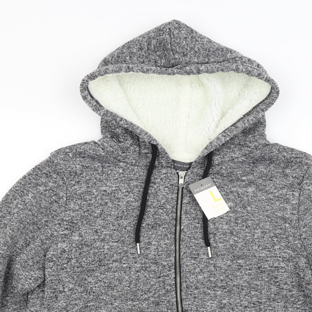 Primark Womens Grey   Pullover Hoodie Size L