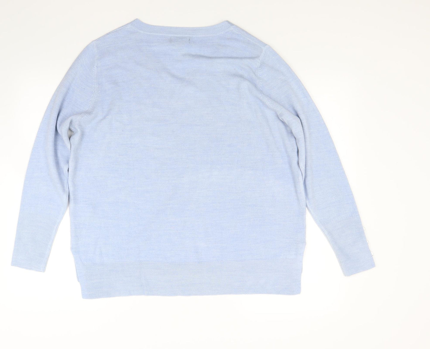 Primark Womens Blue  Knit Pullover Jumper Size L