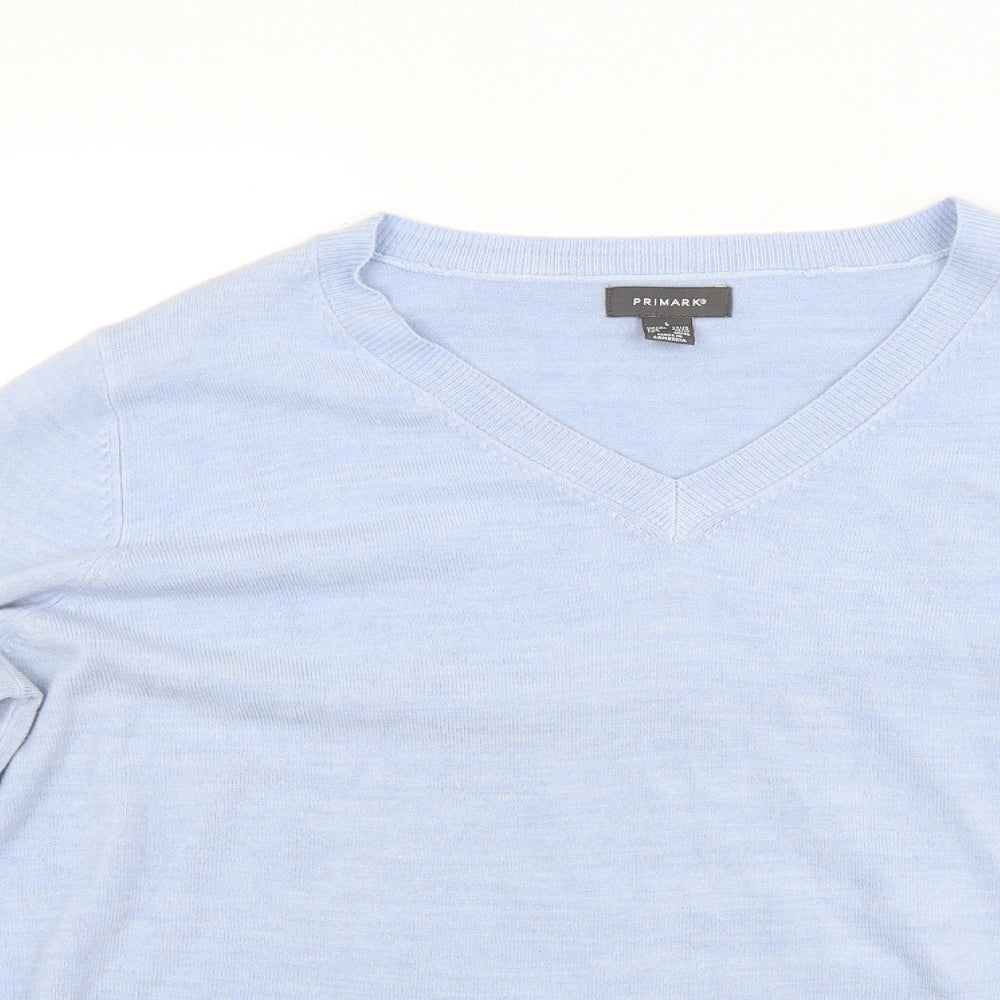 Primark Womens Blue  Knit Pullover Jumper Size L