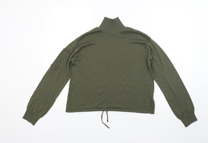 H&M Womens Green  Knit Pullover Jumper Size XS