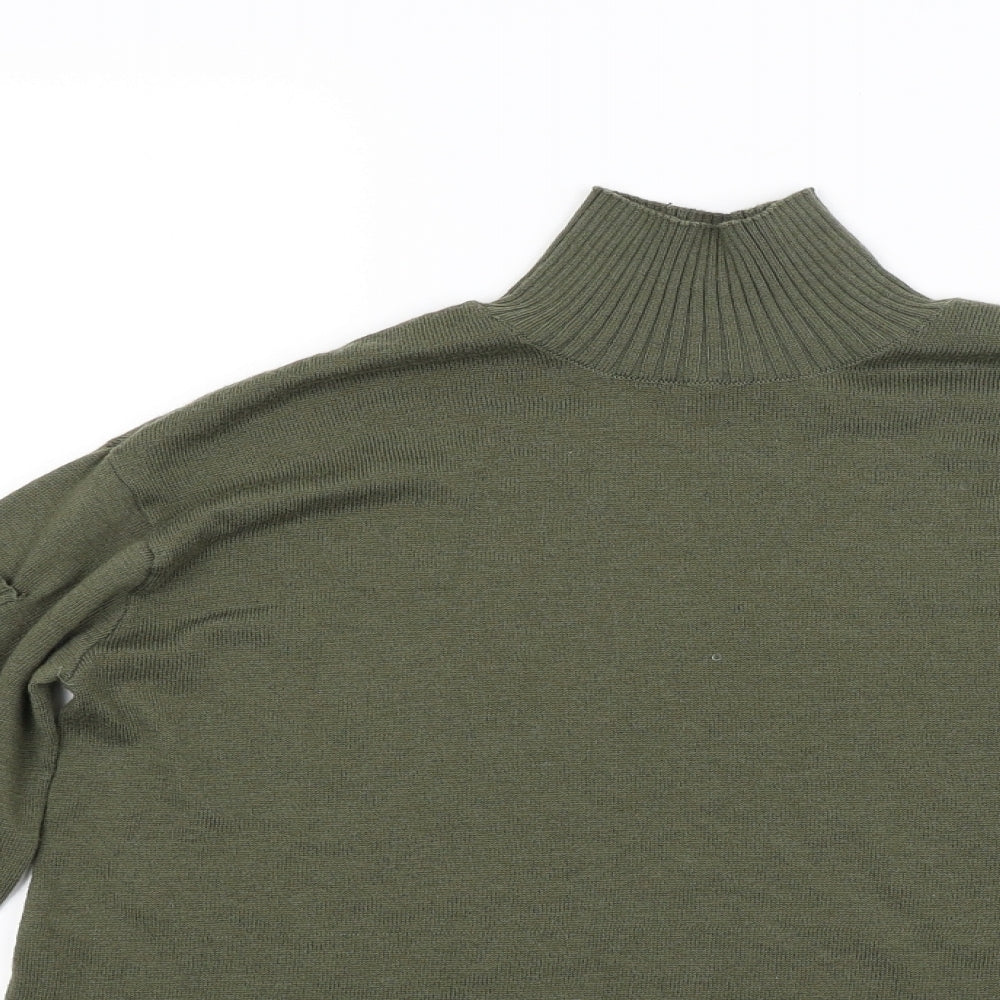 H&M Womens Green  Knit Pullover Jumper Size XS