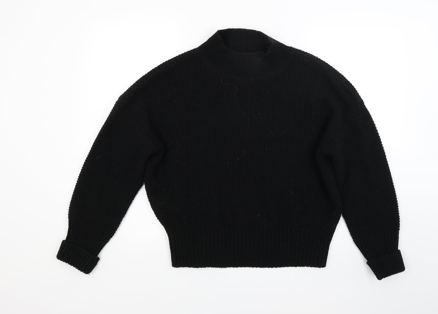 Red Herring Womens Black  Knit Pullover Jumper Size 10