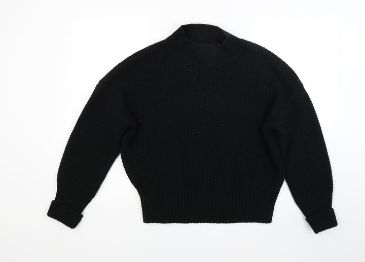 Red Herring Womens Black Knit Pullover Jumper Size 10