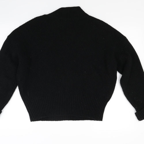 Red Herring Womens Black  Knit Pullover Jumper Size 10