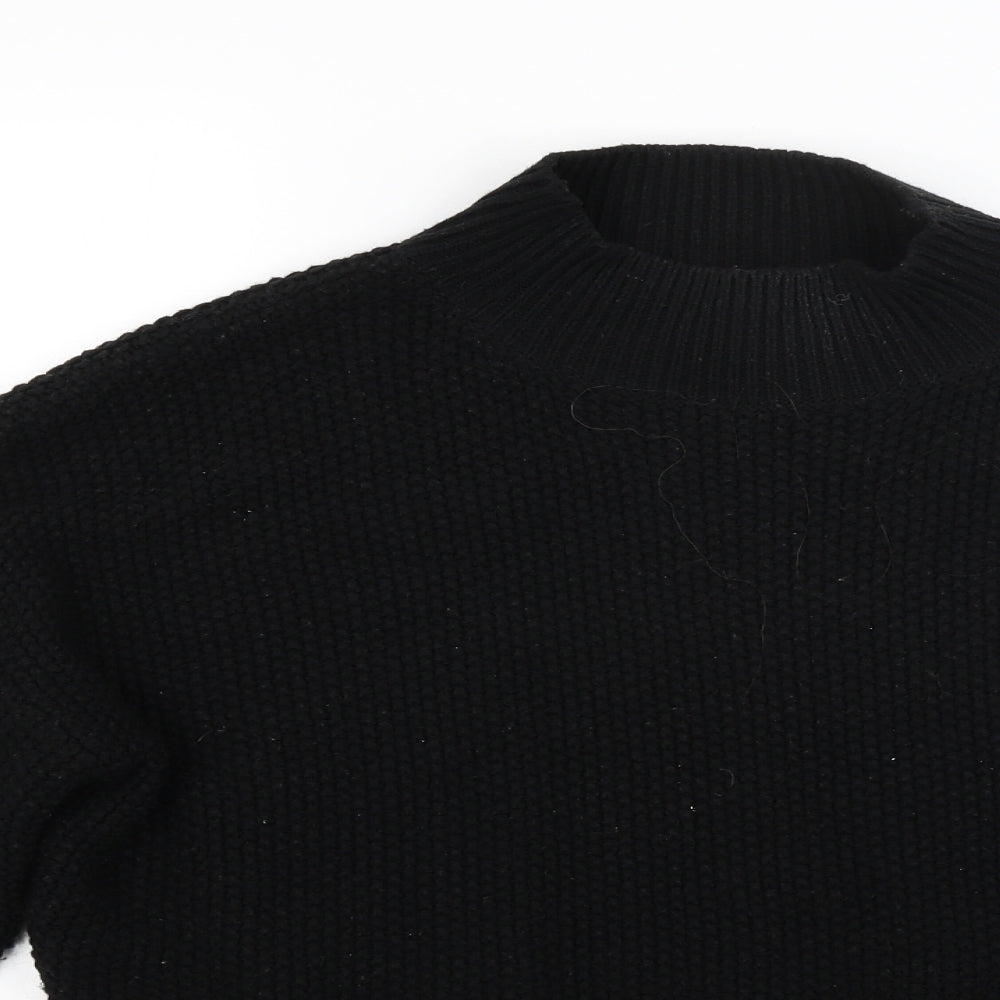 Red Herring Womens Black  Knit Pullover Jumper Size 10