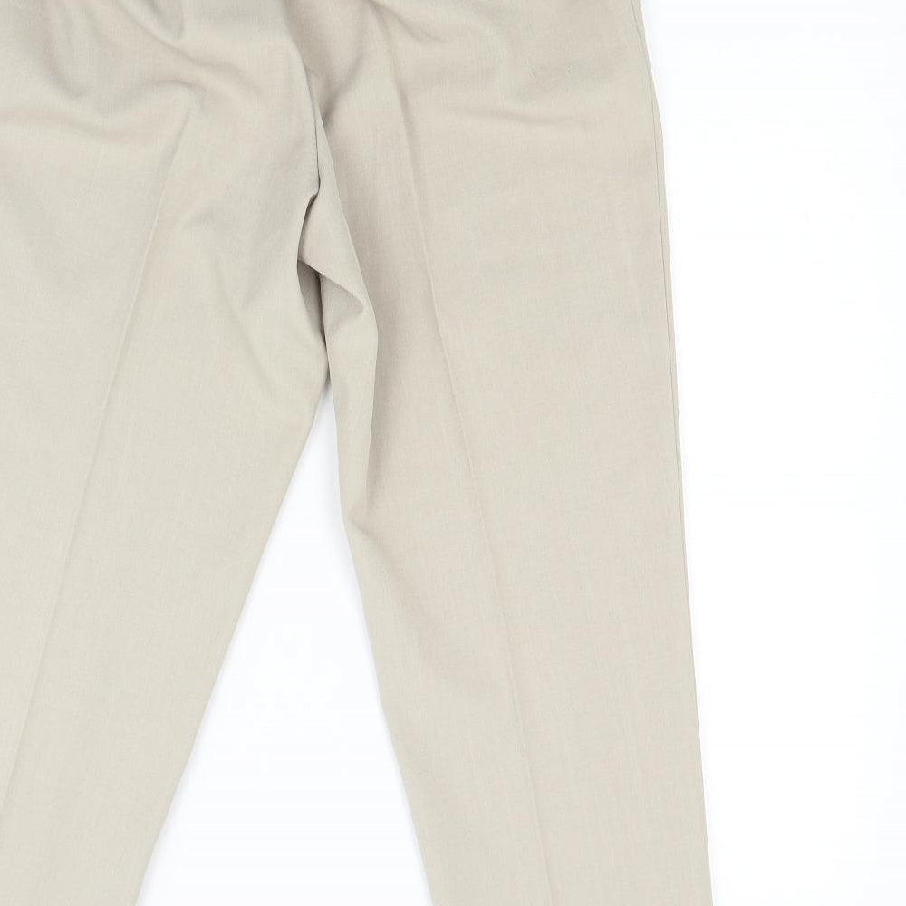 Saira Womens Beige   Trousers  Size 12 L23 in