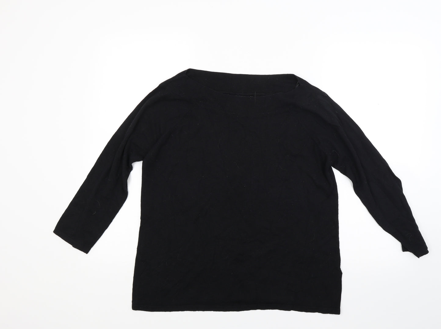 NEXT Womens Black  Knit Pullover Jumper Size 12