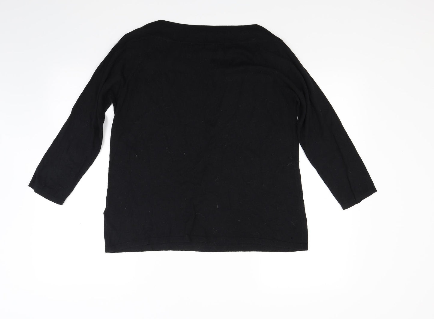 NEXT Womens Black  Knit Pullover Jumper Size 12