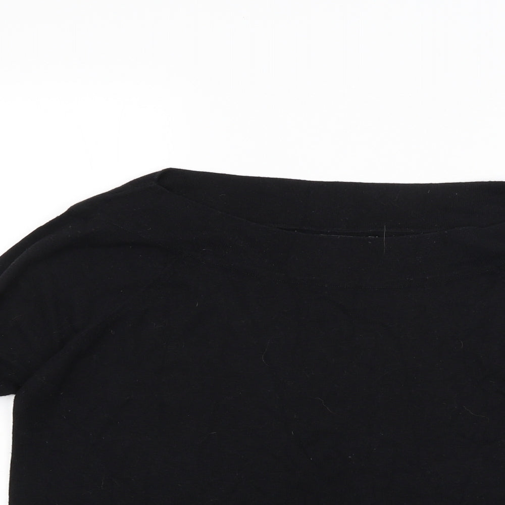 NEXT Womens Black  Knit Pullover Jumper Size 12