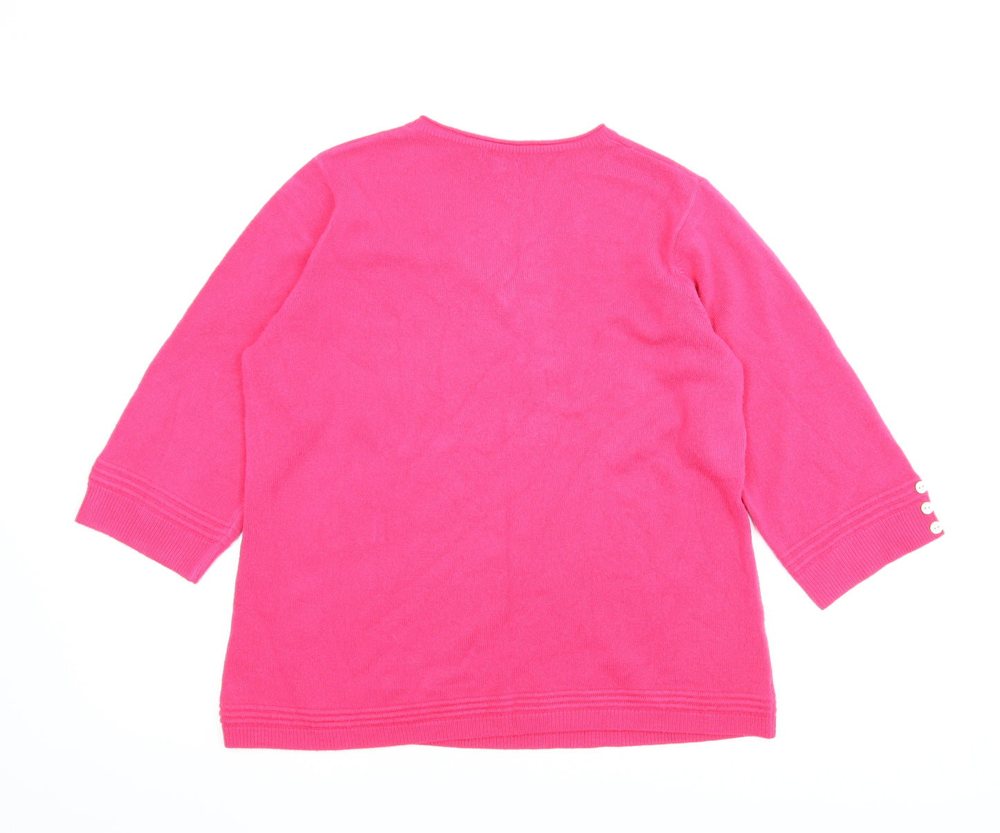 Text Womens Pink   Pullover Jumper Size L