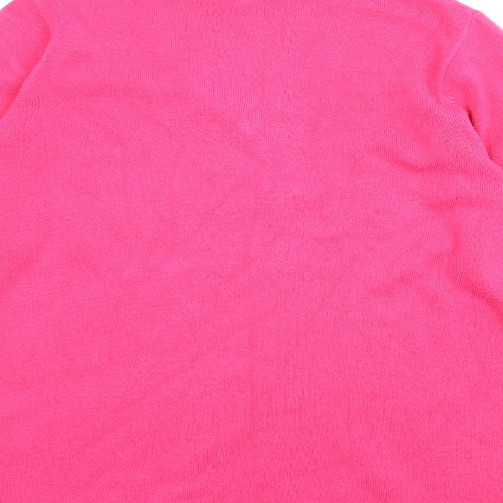 Text Womens Pink   Pullover Jumper Size L