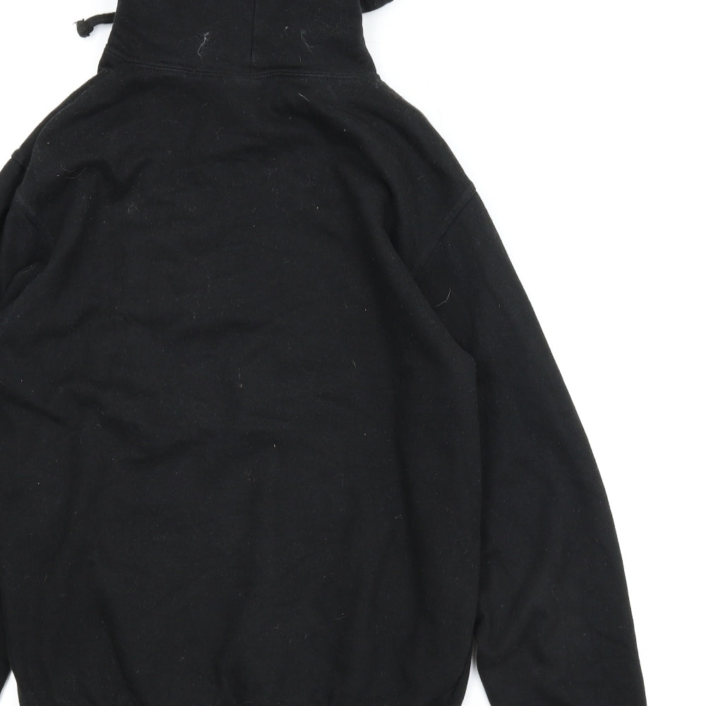 Famona Mens Black   Pullover Hoodie Size S
