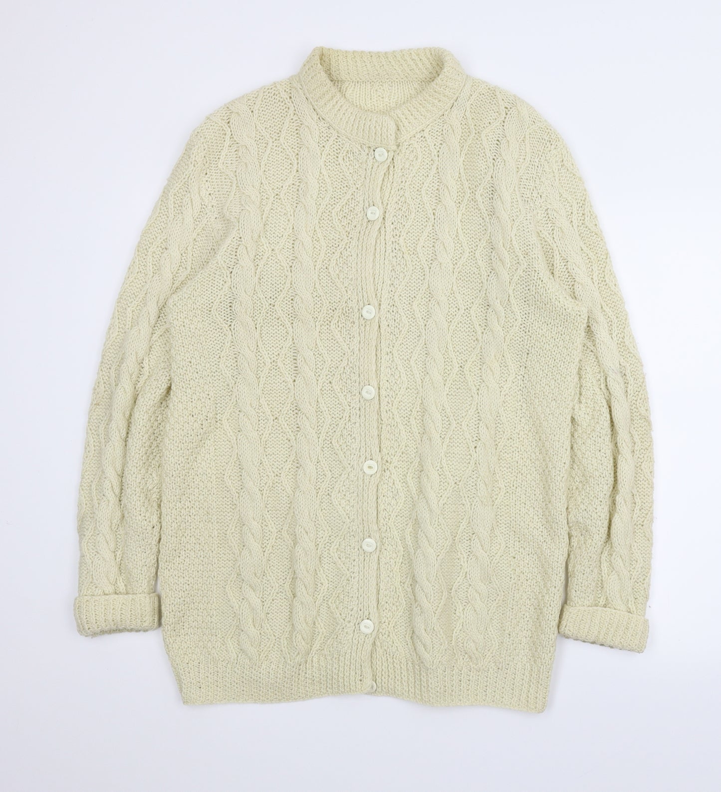 Preworn Womens Ivory   Cardigan Jumper Size L