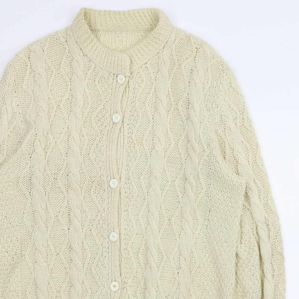 Preworn Womens Ivory   Cardigan Jumper Size L