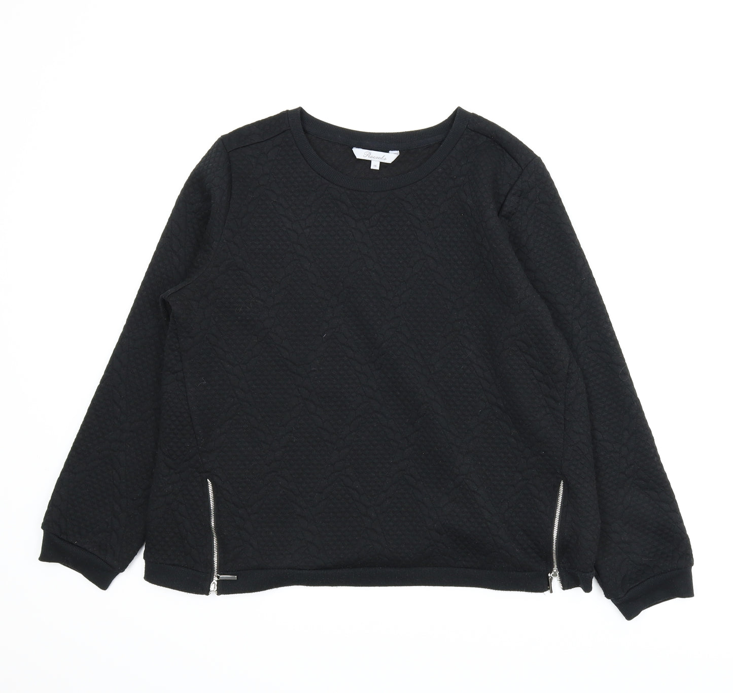 Peacocks Womens Black   Pullover Jumper Size 14