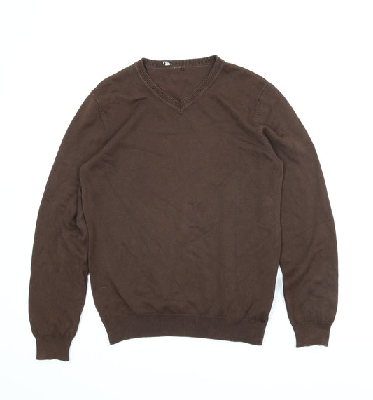 Front view of George girls’ brown jumper, size 12-13, years