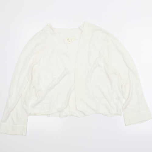 Linea Womens White   Cardigan Jumper Size 2XL