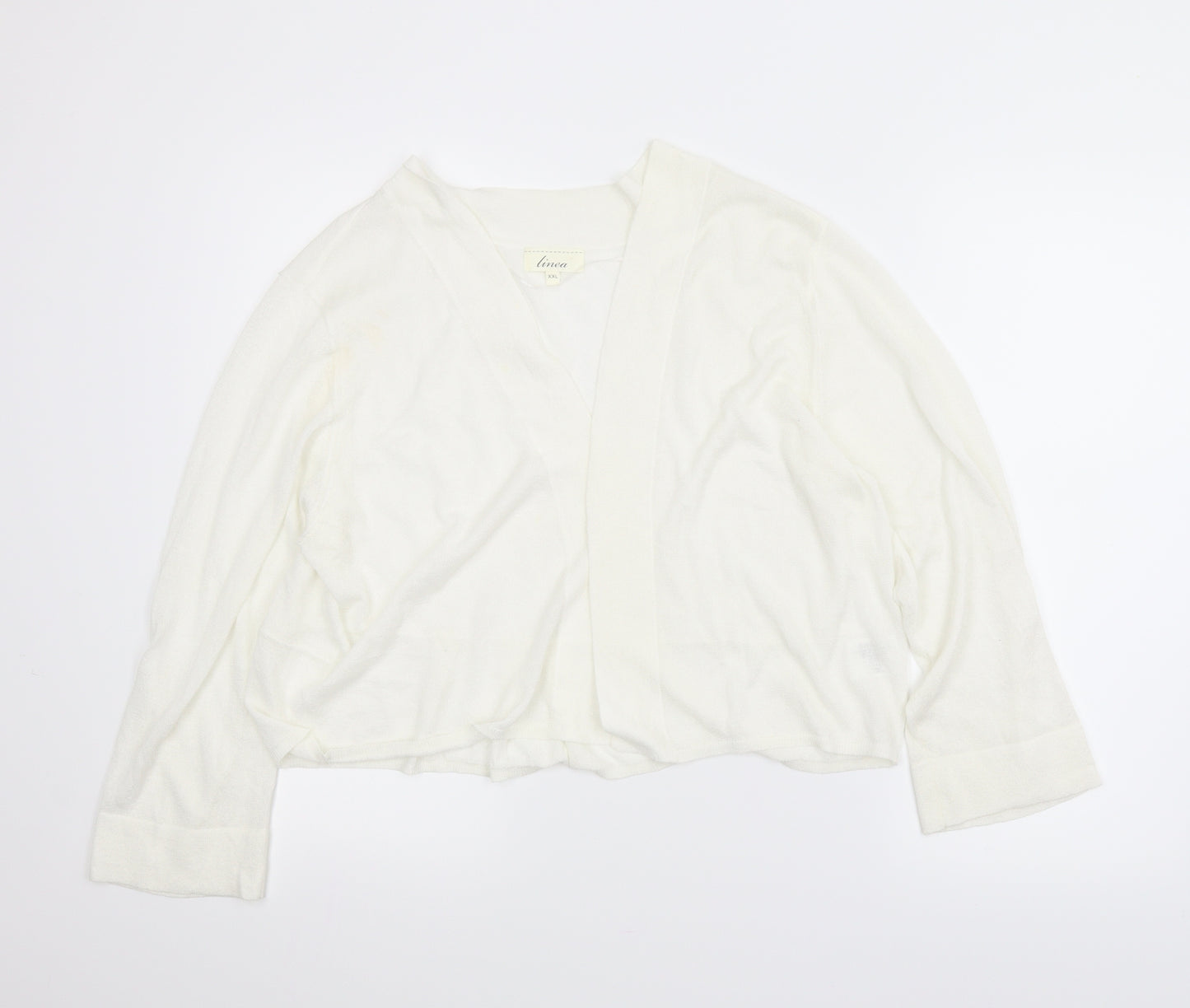 Linea Womens White   Cardigan Jumper Size 2XL