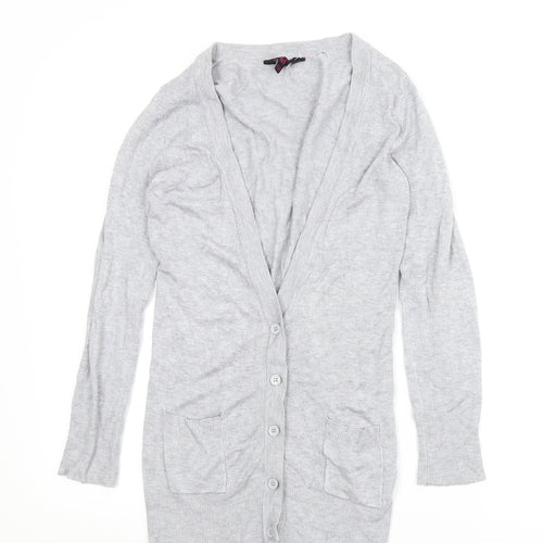 Young Dimension Girls Grey   Cardigan Jumper Size 11 Years