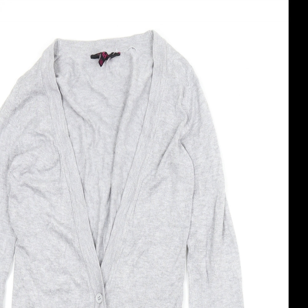 Young Dimension Girls Grey   Cardigan Jumper Size 11 Years