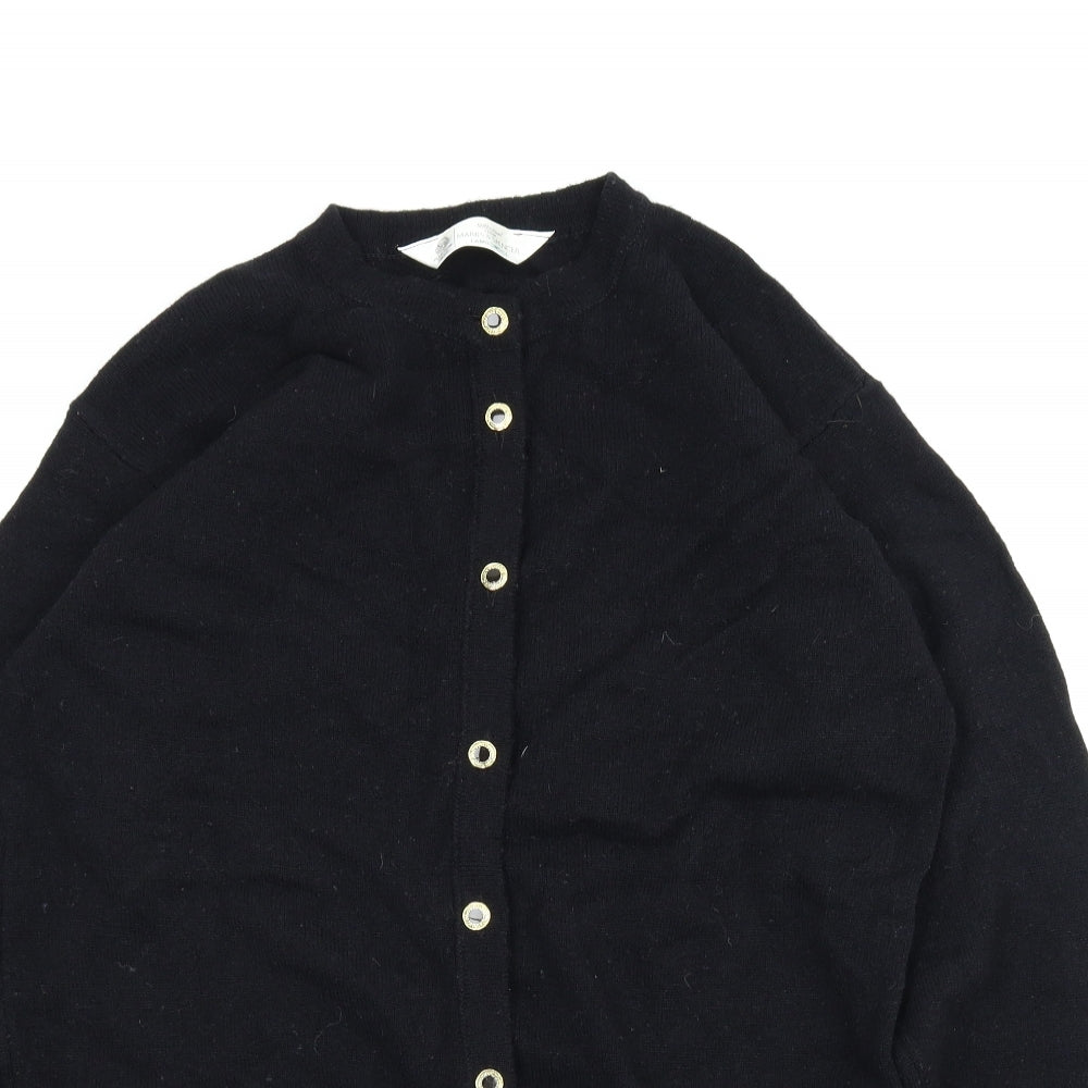 M&S Womens Black   Cardigan Jumper Size 12