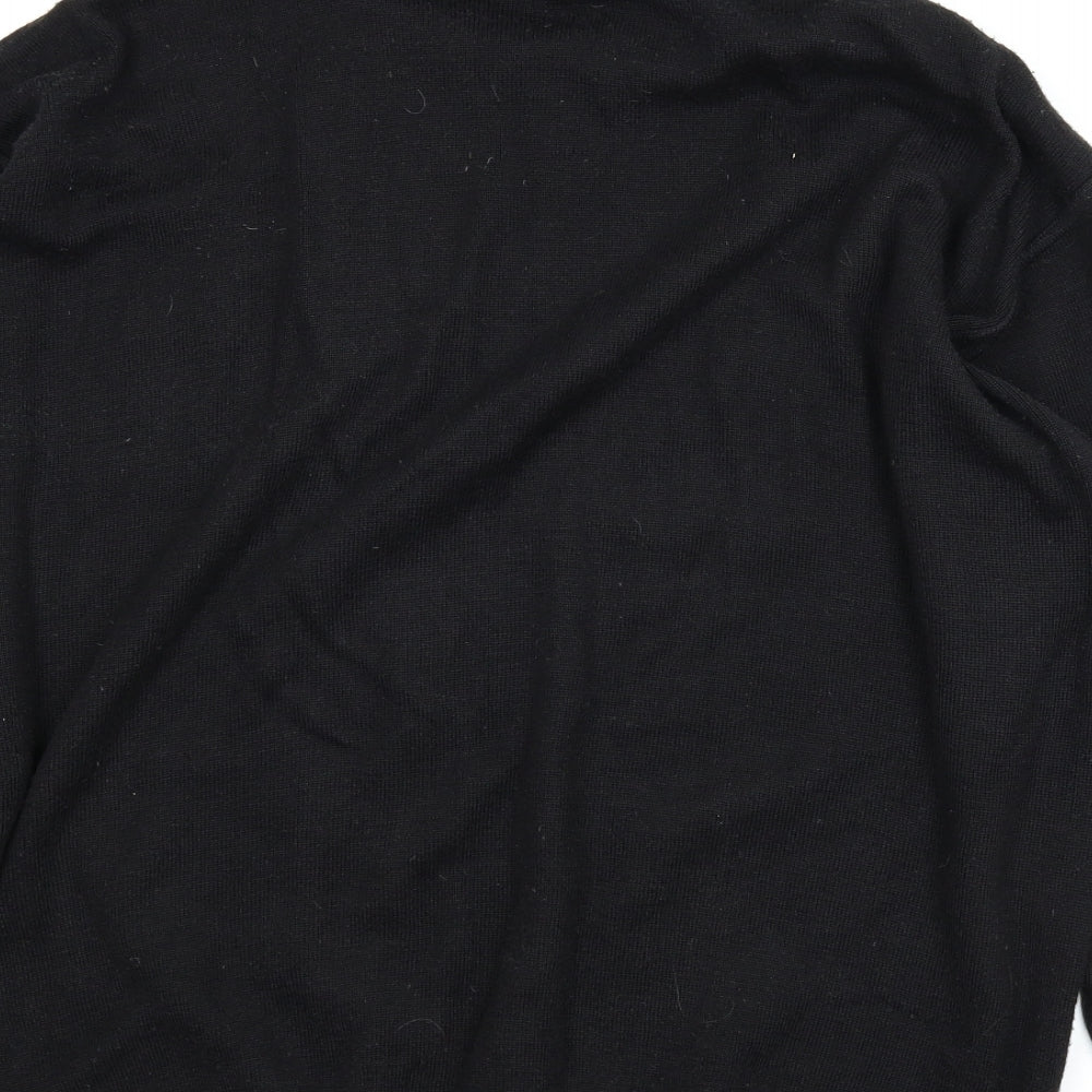 Daniel Grahame Mens Black Striped  Pullover Jumper Size 3XL